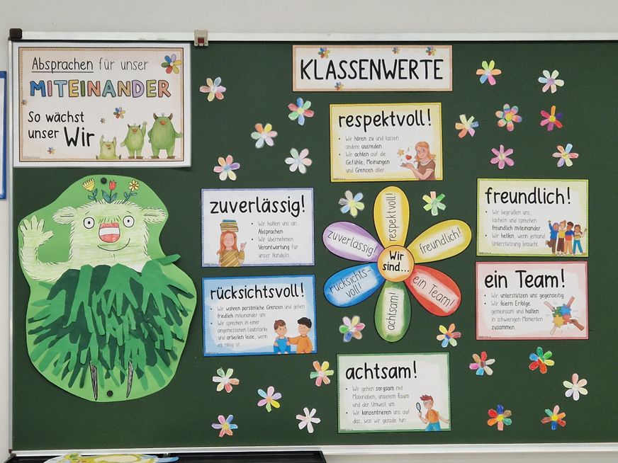 Bild in der Beschreibung des Unterrichtsmaterials Absprachen für das Miteinander / 6 Klassenwerte statt Klassenregeln Schuljahresanfang von Doodleteacher #5