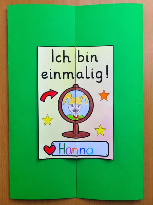 Bild in der Beschreibung des Unterrichtsmaterials Ich bin einmalig LAPBOOK Klasse 3 bis 6 Religion Ethik von Helles Köpfchen #2