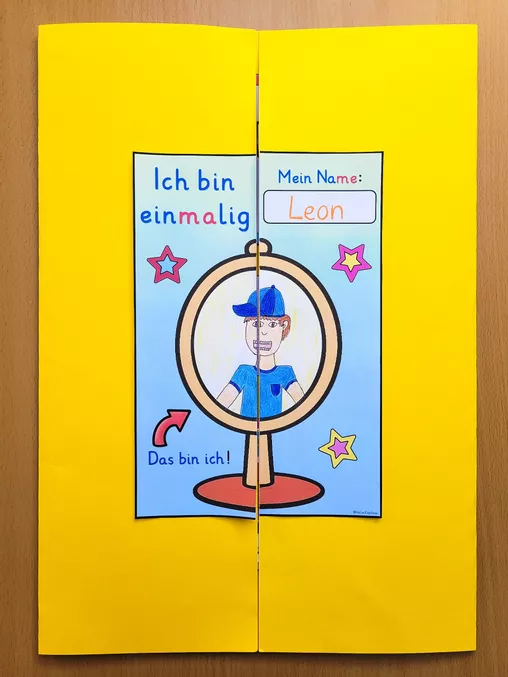 Bild in der Beschreibung des Unterrichtsmaterials LAPBOOK Ich bin einzigartig Klasse 1 und 2 Religion Ethik von Helles Köpfchen #2