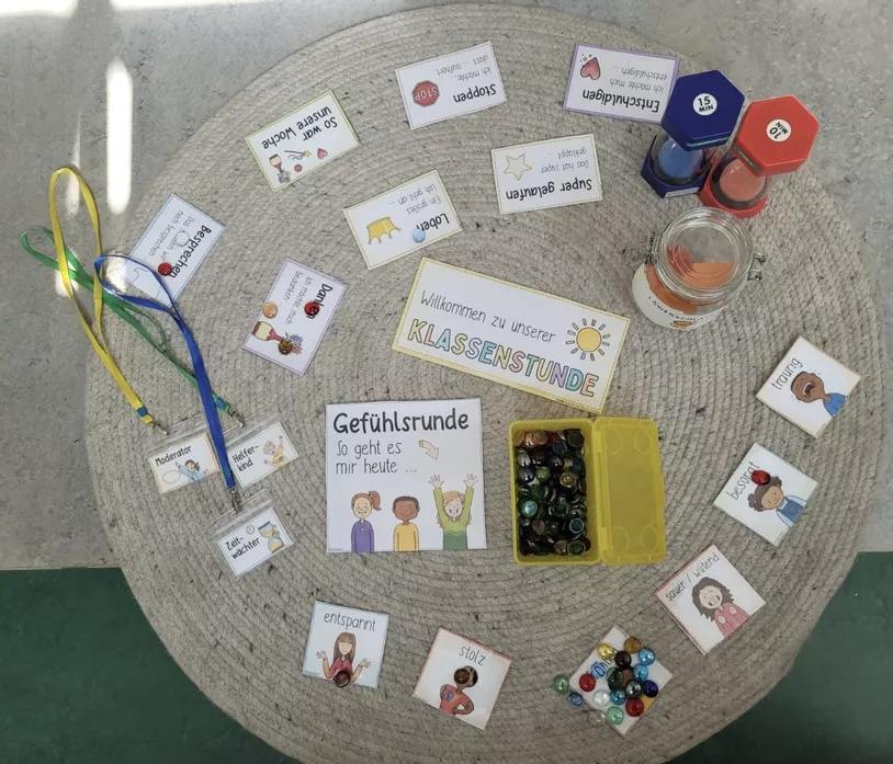 Bild in der Beschreibung des Unterrichtsmaterials Klassenstunde / Abschlusskreis PAKET Kl. 1 /2 – Mini-Klassenrat & Morgenkreis von Doodleteacher #1