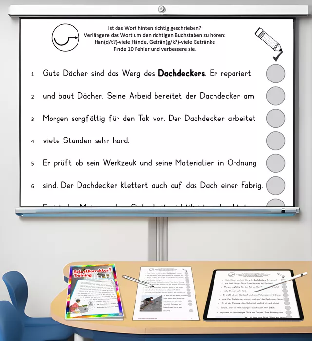Bild in der Beschreibung des Unterrichtsmaterials Selbstkorrektur - Training (D-A-CH) von Stolpersteine #2
