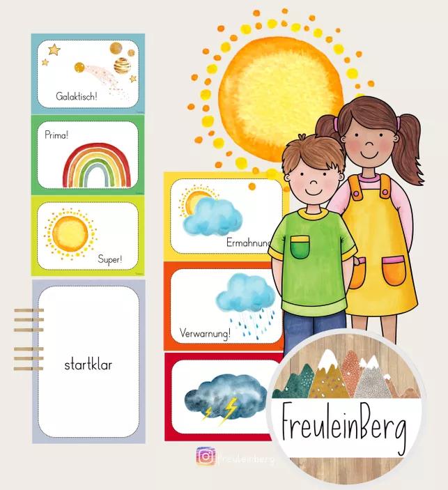 Bild in der Beschreibung des Unterrichtsmaterials Klassenampel - Belohnungssystem von FreuleinBerg #2