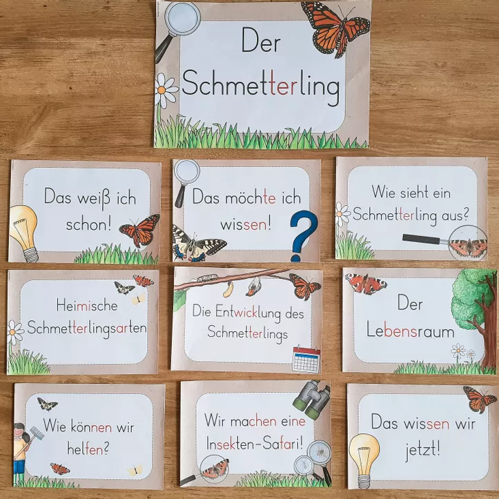Bild in der Beschreibung des Unterrichtsmaterials Reihentransparenz - Schmetterling von FreuleinBerg #1
