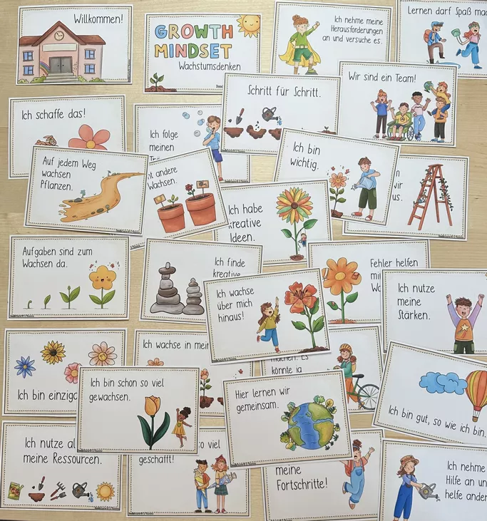 Bild in der Beschreibung des Unterrichtsmaterials Growth Mindset - 28 Poster / Schilder fürs Klassenzimmer (Wachstumsdenken) von Doodleteacher #1