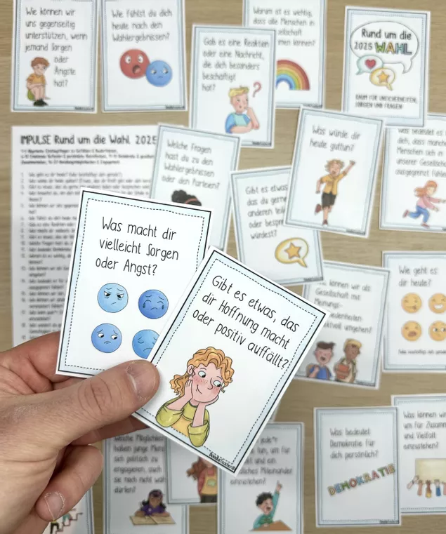 Bild in der Beschreibung des Unterrichtsmaterials Gespräche / Raum für Fragen - Ergebnisse Wahl 2025 & Sorgen #demokratiestärken von Doodleteacher #1