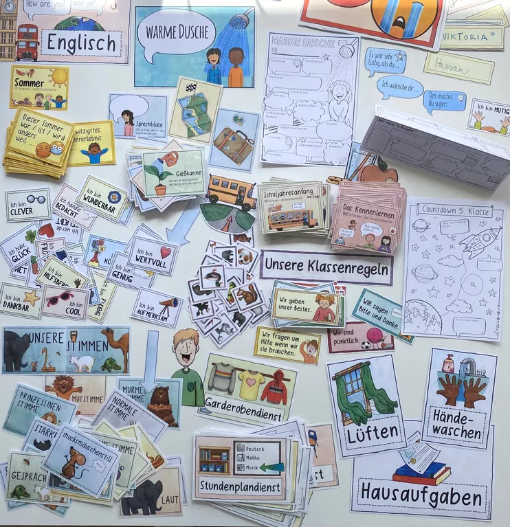 Bild in der Beschreibung des Unterrichtsmaterials Classroom Management 👨🏼🏫👩🏻🏫 - Komplettpaket fürs Klassenzimmer von Doodleteacher #4