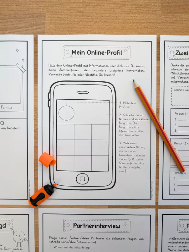 Bild in der Beschreibung des Unterrichtsmaterials Schulstart/Kennenlernen Eisbrecher von Brighter Day Classroom #1