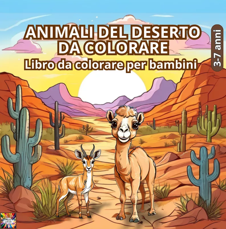 Bild in der Beschreibung des Unterrichtsmaterials ANIMALI DEL DESERTO DA COLORARE (per bambini 3/7 anni) von Matite Colorate Books #1
