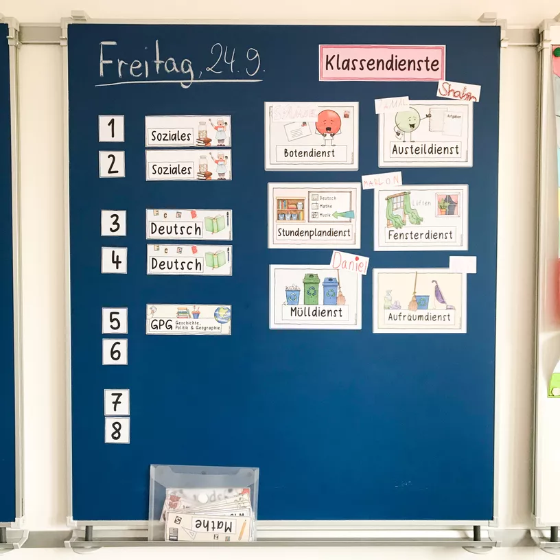 Bild in der Beschreibung des Unterrichtsmaterials Unsere Klassendienste / Dienste / Ämter / Helfende Hände Ritual von Doodleteacher #3