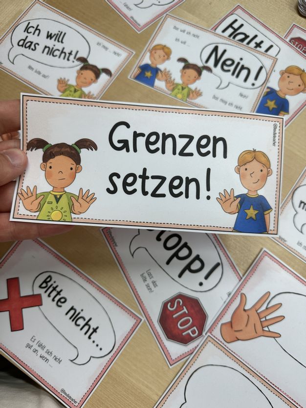 Bild in der Beschreibung des Unterrichtsmaterials Halt / NEIN / Stopp 🙅♀️ - Grenzen setzen PAKET + Lied 🎶 von Doodleteacher #1