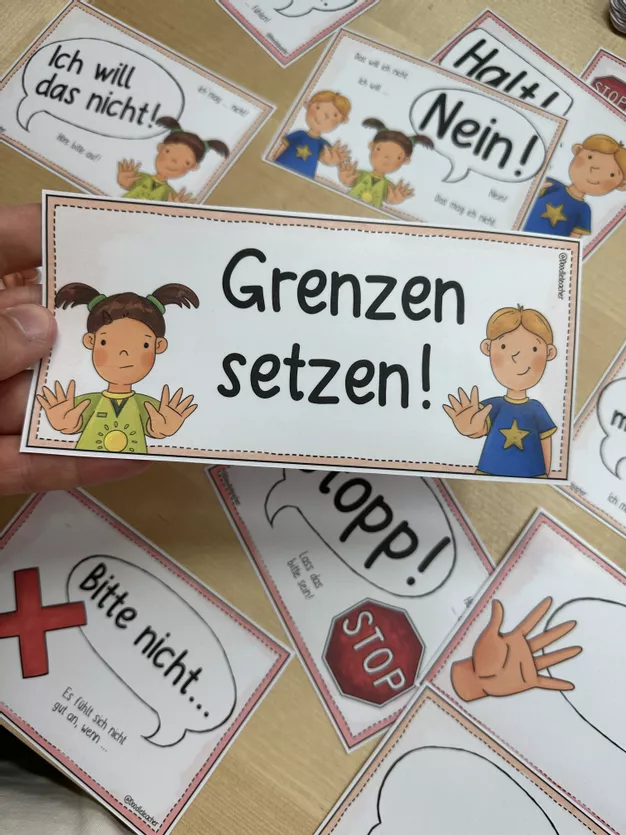 Bild in der Beschreibung des Unterrichtsmaterials Grenzen setzen - Halt / NEIN / Stopp - PAKET + Lied von Doodleteacher #1