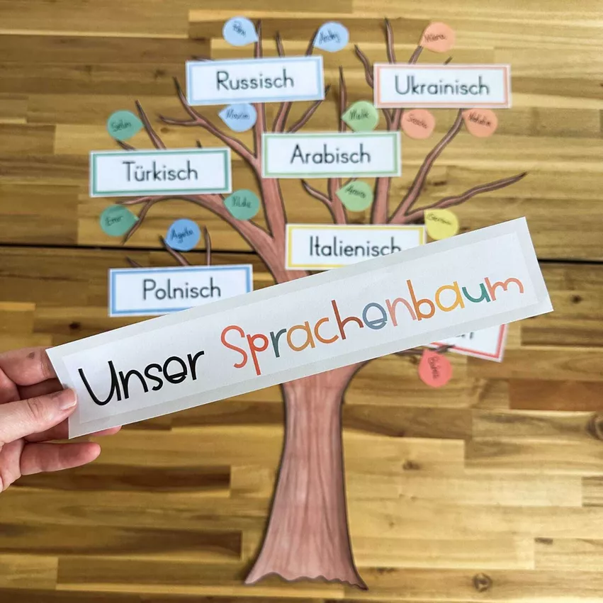 Bild in der Beschreibung des Unterrichtsmaterials Sprachenbaum - Mehrsprachigkeit in der Klasse von FreuleinBerg #2