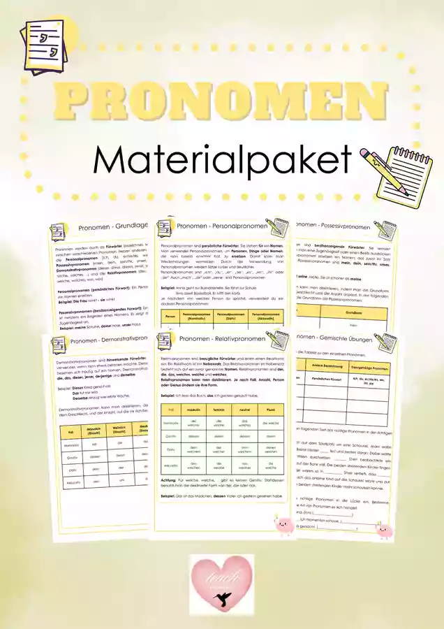 Materialpaket Pronomen Unterrichtsmaterial Im Fach Deutsch materialpaket-pronomen-unterrichtsmaterial-im-fach-deutsch