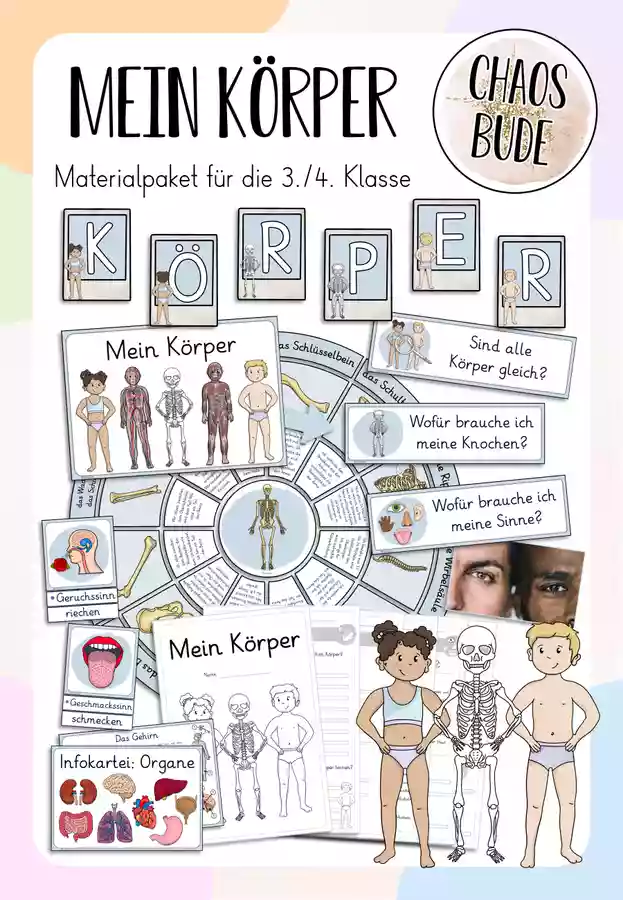 Mein Körper - großes Materialpaket – Unterrichtsmaterial in den Fächern ...