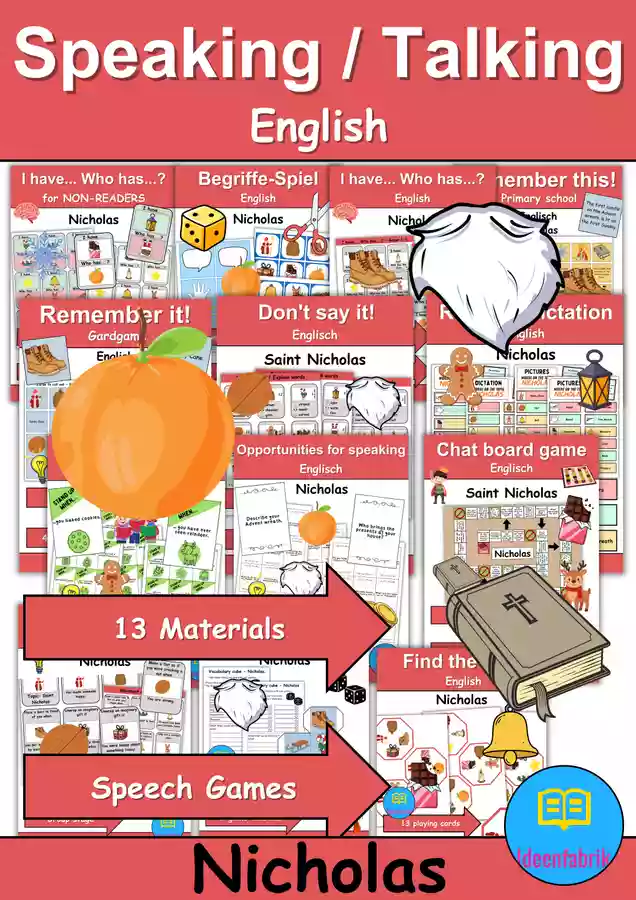 Materialpaket - Reden / Sprechen / Speaking / Talking - Nikolaus ...