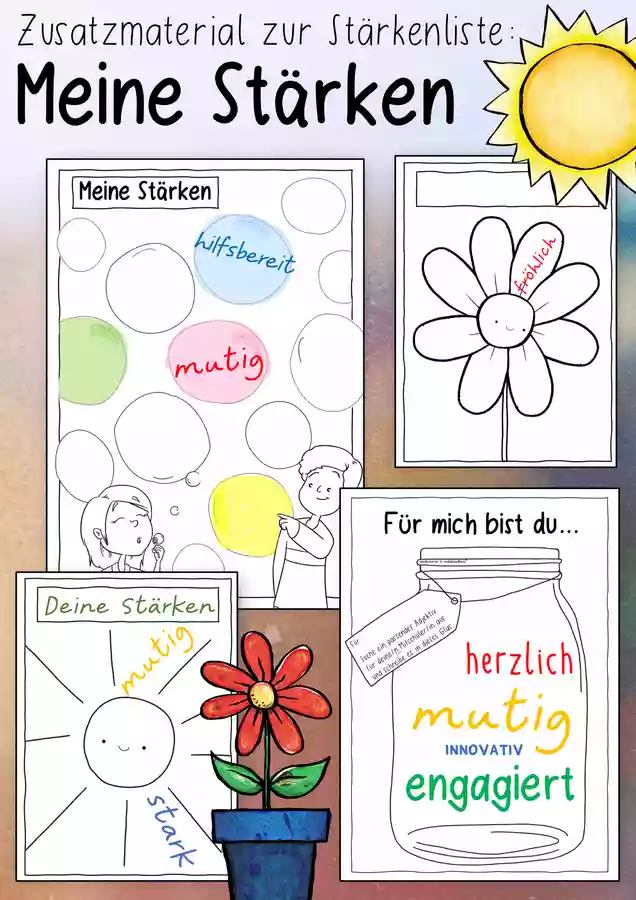 Zusatzmaterial Zur St rkenliste Meine St rken Kreativseiten zusatzmaterial-zur-st-rkenliste-meine-st-rken-kreativseiten