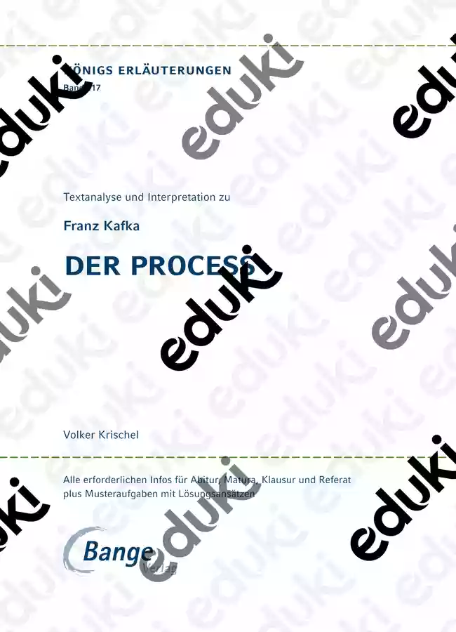 Königs Erläuterungen (Leseprobe): Der Process (Kafka ...