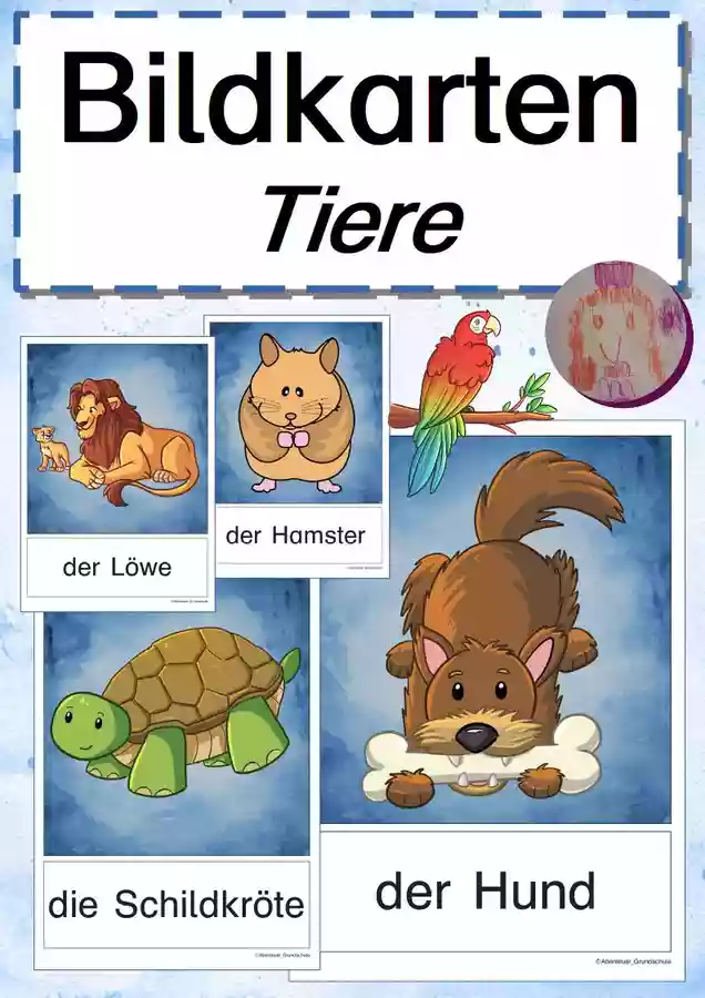Bildkarten: Tiere – Unterrichtsmaterial in den Fächern Deutsch ...