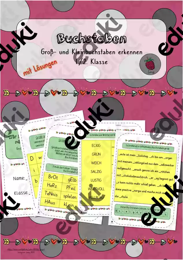 Buchstaben - Groß- und Kleinbuchstaben erkennen – Unterrichtsmaterial ...