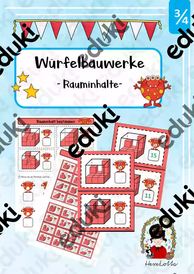 W rfelbauwerke Rauminhalte Unterrichtsmaterial Im Fach Mathematik w-rfelbauwerke-rauminhalte-unterrichtsmaterial-im-fach-mathematik