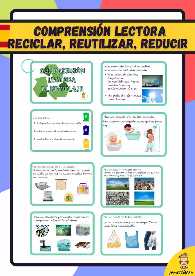 Comprensión Lectora: el reciclaje material de la siguiente
