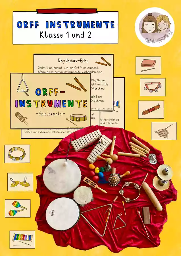 Einführung der Orff-Instrumente, Spiele für die 1. und 2. Klasse ...