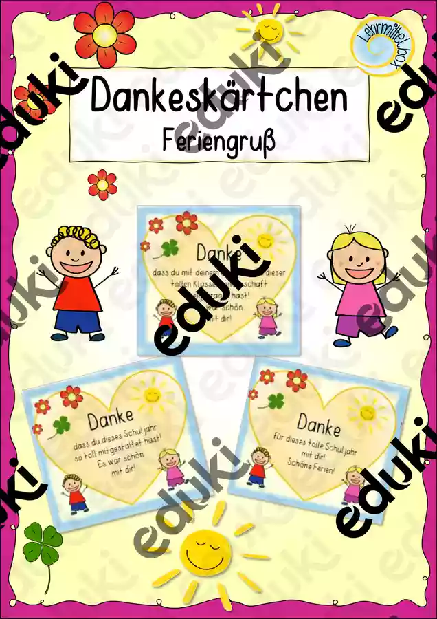Feriengru Danke F r Das Schuljahr Mit Dir Unterrichtsmaterial Im feriengru-danke-f-r-das-schuljahr-mit-dir-unterrichtsmaterial-im