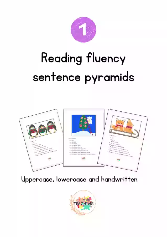 READING FLUENCY SENTENCE PYRAMIDS 1 - Ressource pédagogique pour ton ...