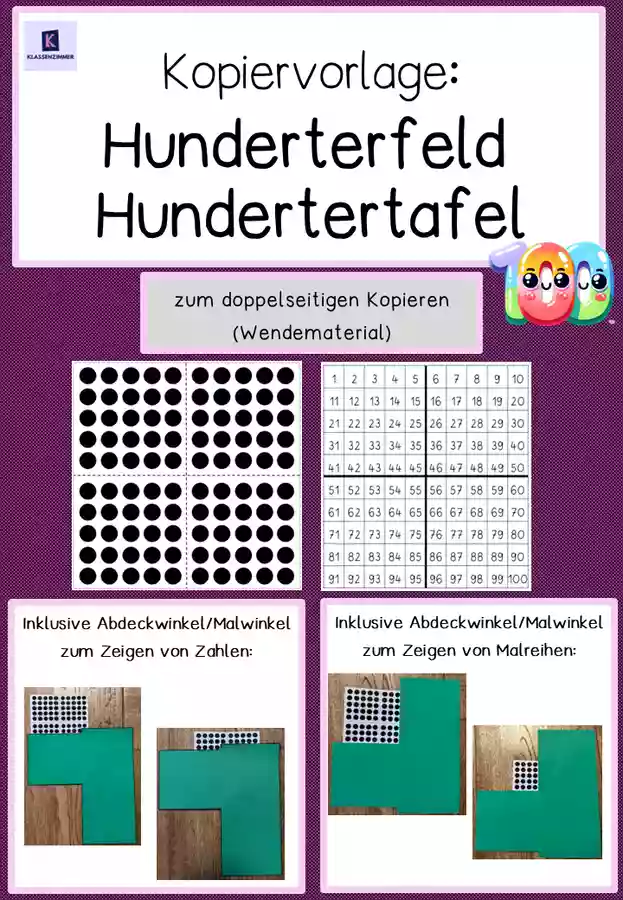 Kopiervorlage Hunderterfeld Hundertertafel Unterrichtsmaterial Im kopiervorlage-hunderterfeld-hundertertafel-unterrichtsmaterial-im