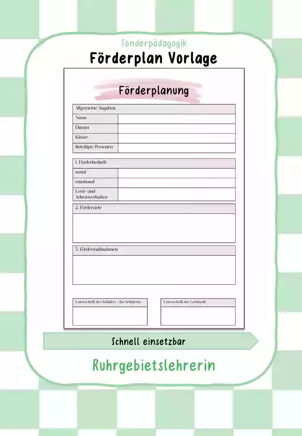 F rderplan Vorlage Sonderp dagogik Unterrichtsmaterial Im Fach f-rderplan-vorlage-sonderp-dagogik-unterrichtsmaterial-im-fach