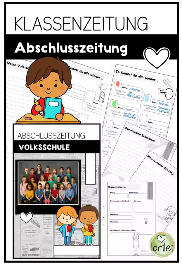 Abschlusszeitung Grundschule Editierbare Klassenzeitung Zum abschlusszeitung-grundschule-editierbare-klassenzeitung-zum