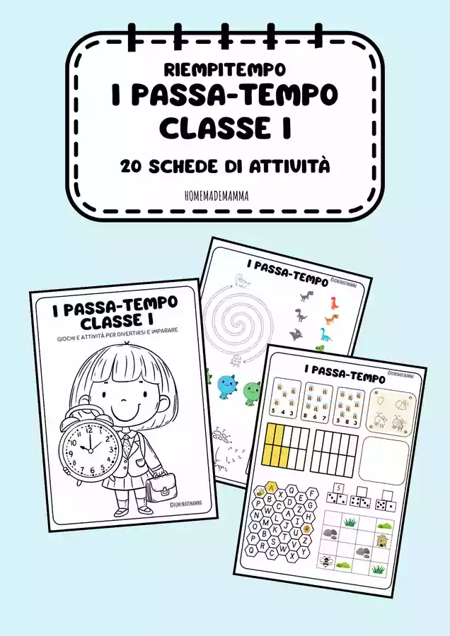 PASSATEMPO CLASSE PRIMA: attività e giochi didattici Materiale