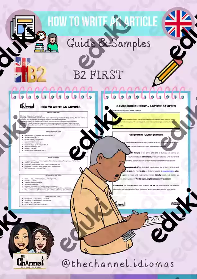 HOW TO WRITE AN ARTICLE – Guide & Sample Answers (B2 First) - Ressource ...