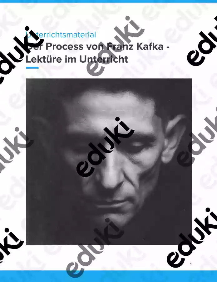 Der Process von Franz Kafka - Deutsch SEK II – Unterrichtsmaterial im ...