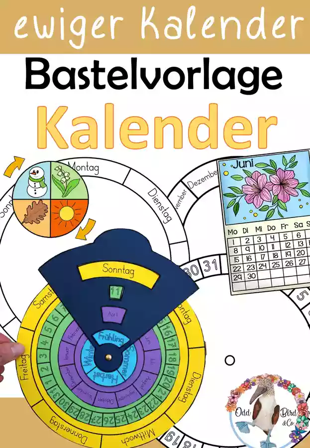 Rund Ums Jahr Ewiger Kalender Drehscheibe Unterrichtsmaterial Im rund-ums-jahr-ewiger-kalender-drehscheibe-unterrichtsmaterial-im