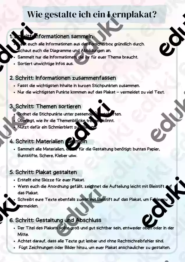 Methodenkarte Wie Erstelle Ich Ein Lernplakat Unterrichtsmaterial methodenkarte-wie-erstelle-ich-ein-lernplakat-unterrichtsmaterial