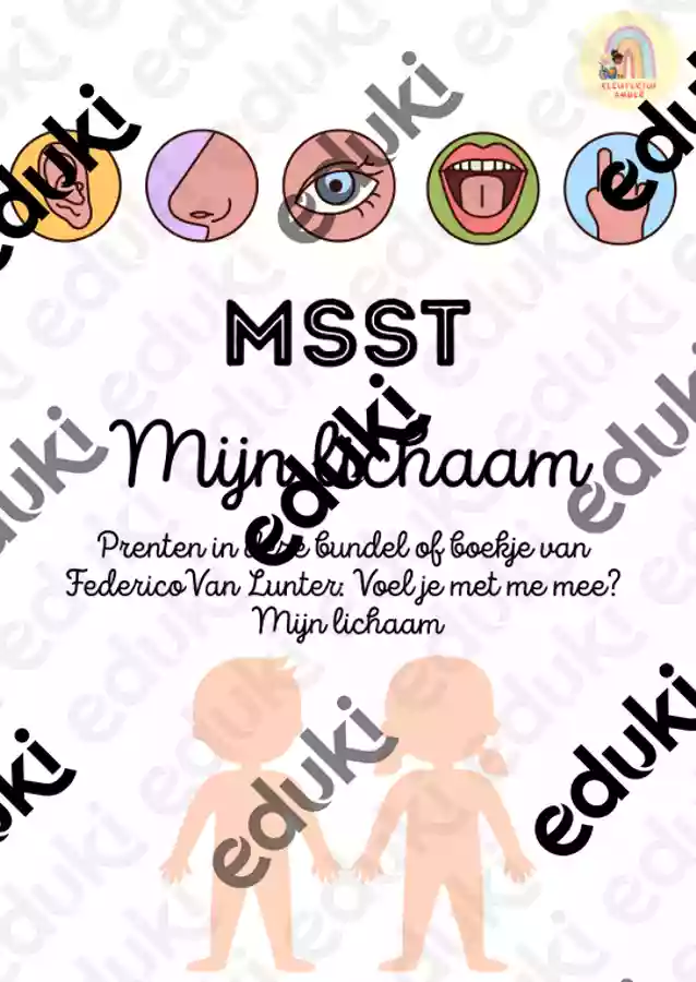 MSST: mijn lichaam - Lesmateriaal in het vak Vakoverschrijdend