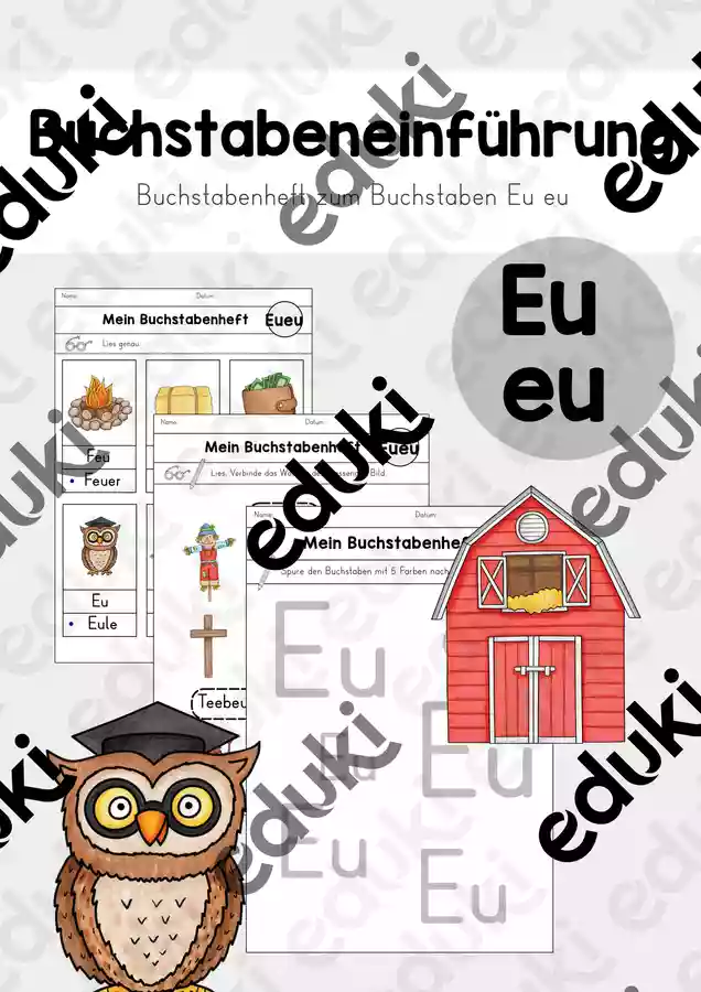 Buchstabenheft: Einführung zum Laut Eu eu – Unterrichtsmaterial im Fach ...