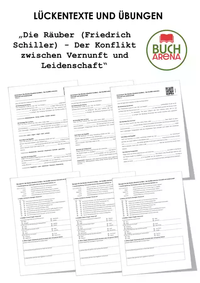 Die Räuber (Friedrich Schiller) - Der Konflikt zwischen Vernunft und ...