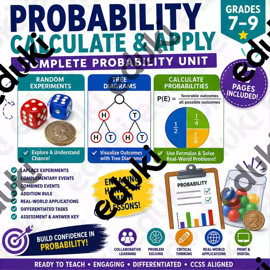 🎲 Probability & Statistics Unit for Middle School Math | Tree Diagrams ...
