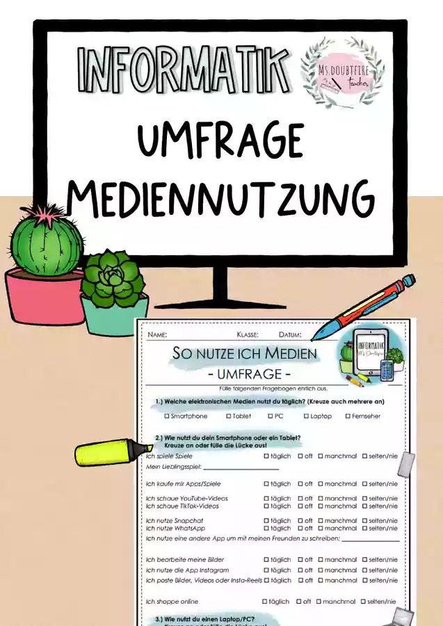 Fragebogen Mediennutzung Informatik EDV Grundlagen fragebogen-mediennutzung-informatik-edv-grundlagen