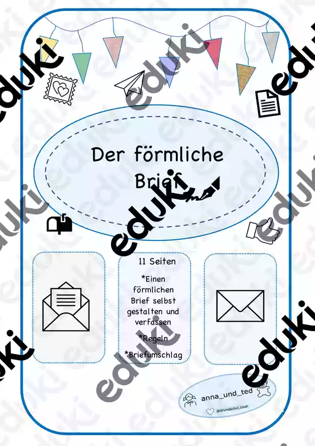 Förmlicher Brief // Merkmale-schreiben-gestalten – Unterrichtsmaterial ...
