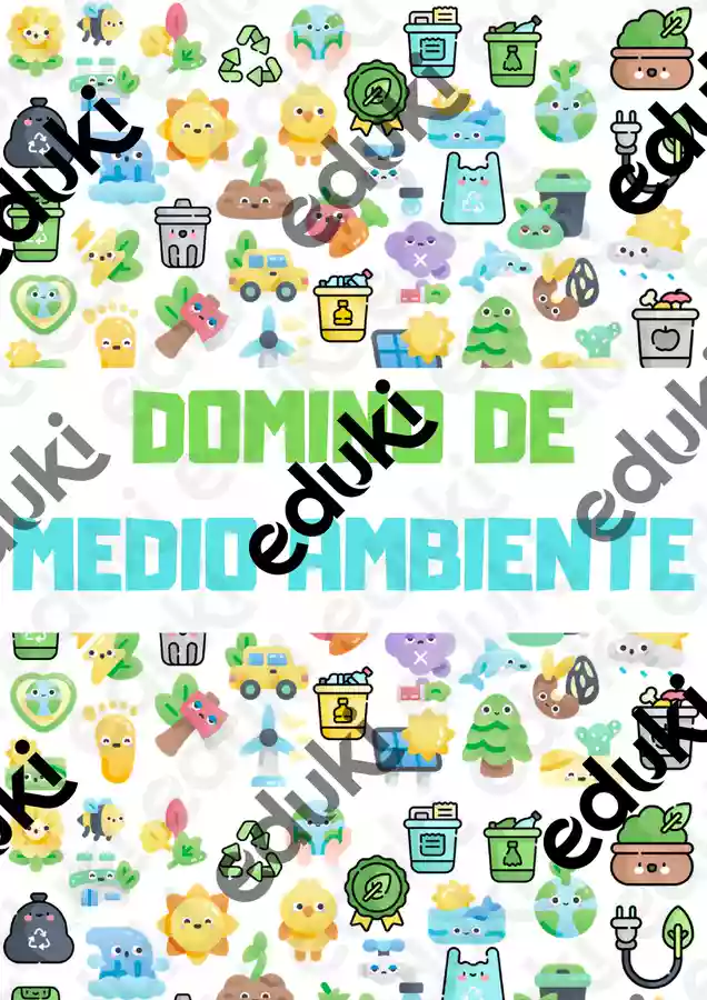 DOMINO DEL MEDIO AMBIENTE material didáctico de las asignaturas