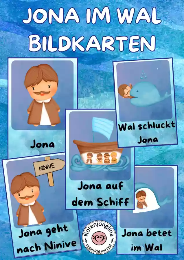 Jona Und Der Wal Bildkarten Tafelmaterial Unterrichtsmaterial Im Fach jona-und-der-wal-bildkarten-tafelmaterial-unterrichtsmaterial-im-fach