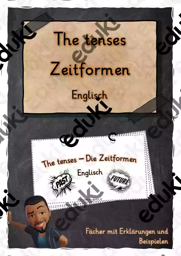 Grammar - Zeitformen-Fächer (The tenses) – Unterrichtsmaterial im Fach ...