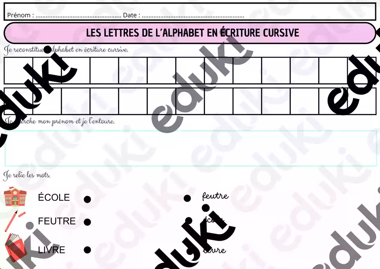 LES LETTRES DE L’ALPHABET EN ÉCRITURE CURSIVE-3 - Ressource pédagogique ...