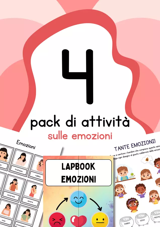 Raccolta di materiali sulle emozioni Esercizi - Raccolta di materiali sulle emozioni - MilleLibriPerBambini - Pagina di copertina
