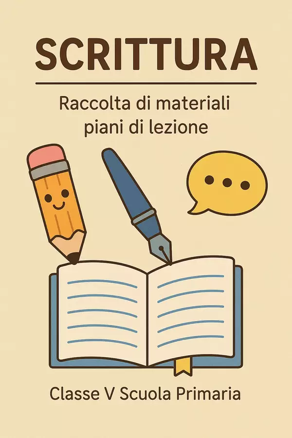Scrittura (piani di lezione) Piani di lezione - Scrittura (piani di lezione) - Maestra di Italiano - Pagina di copertina