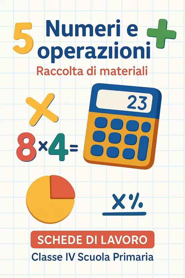 Numeri e operazioni (schede di lavoro) Esercizi - Numeri e operazioni (schede di lavoro) - Matematica Insieme - Pagina di copertina