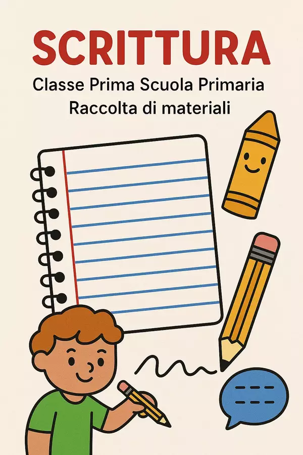 Scrittura Piani di lezione - Scrittura - Maestra di Italiano - Pagina di copertina